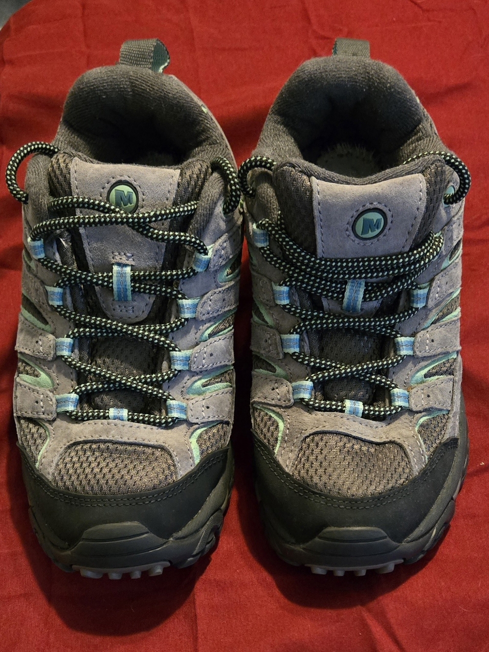 Merrell Moab 2 Hiking Shoes Women's Drizzle Mint Waterproof Size 7.5
